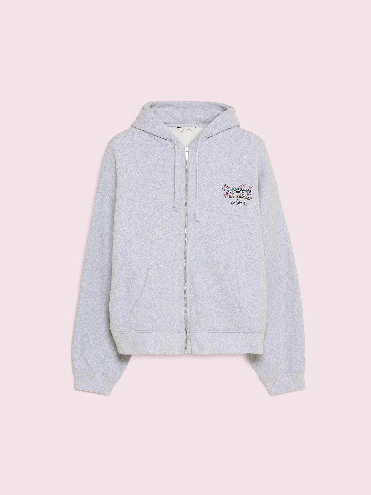 Melgaard Zip Hoodie Grey Mix – CAVIAR KASPIA