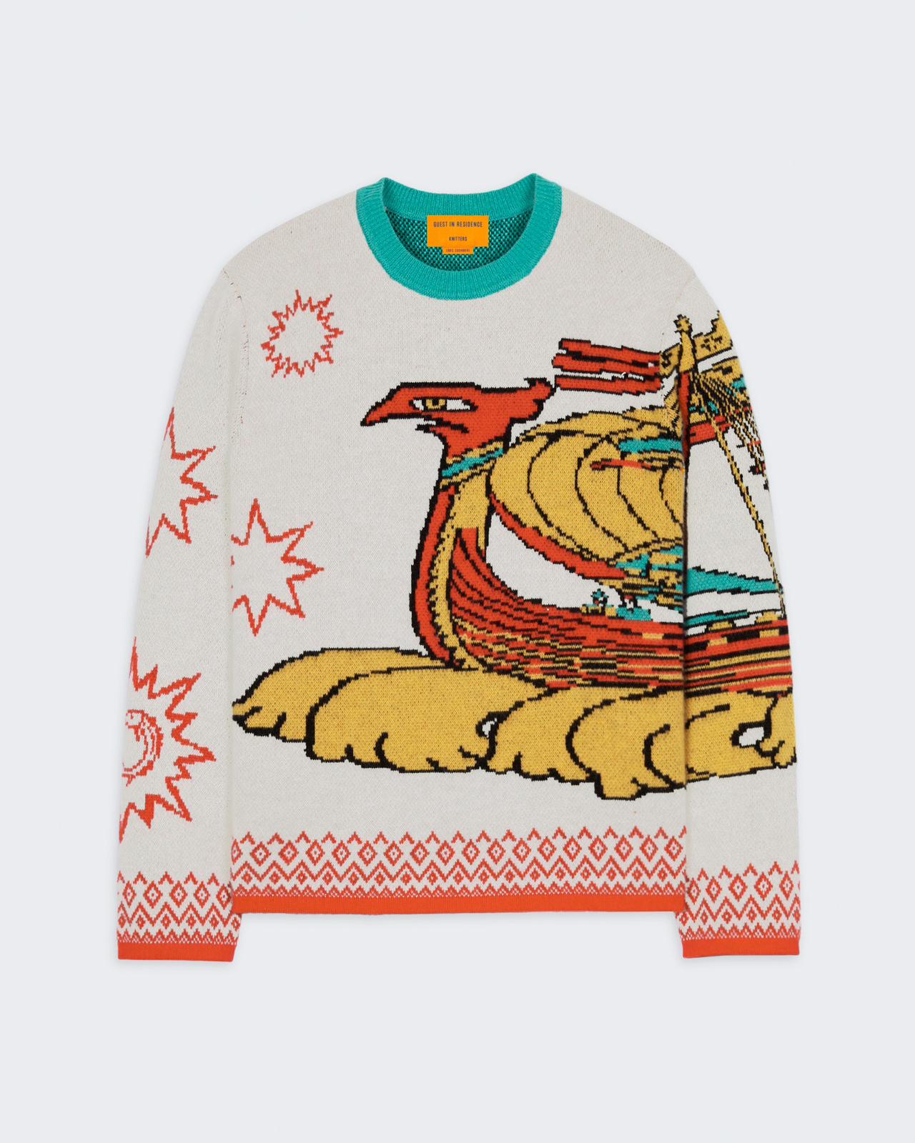 Guest in Residence x Caviar Kaspia White Sweater – CAVIAR KASPIA