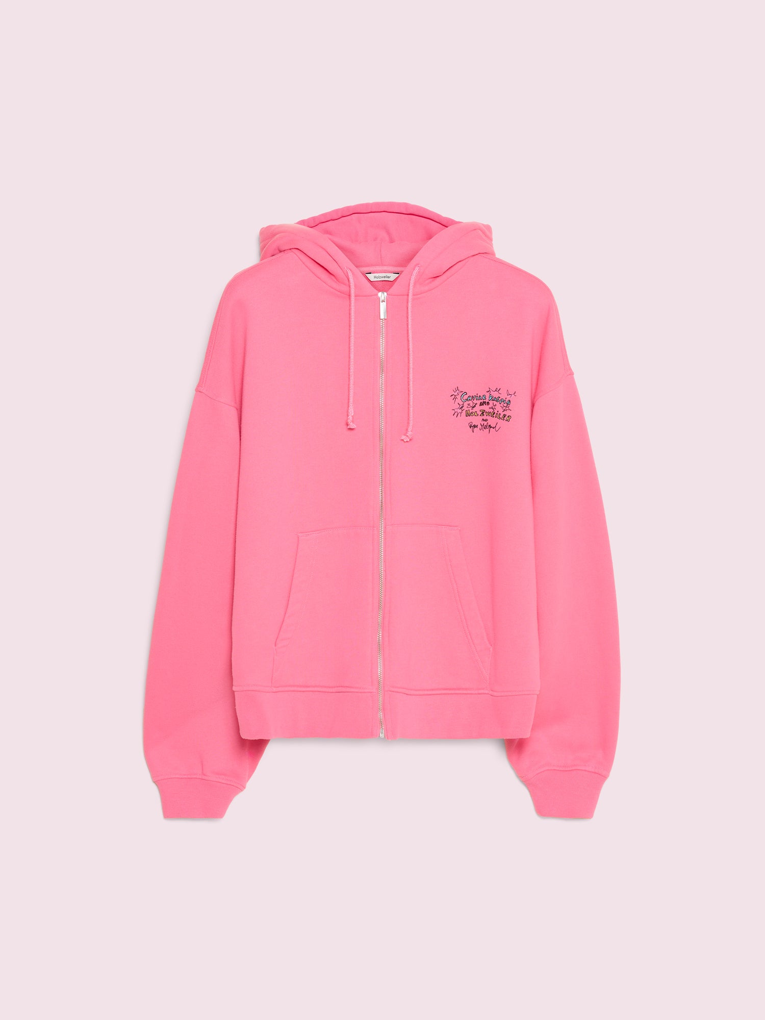 Melgaard Zip Hoodie Pink – CAVIAR KASPIA