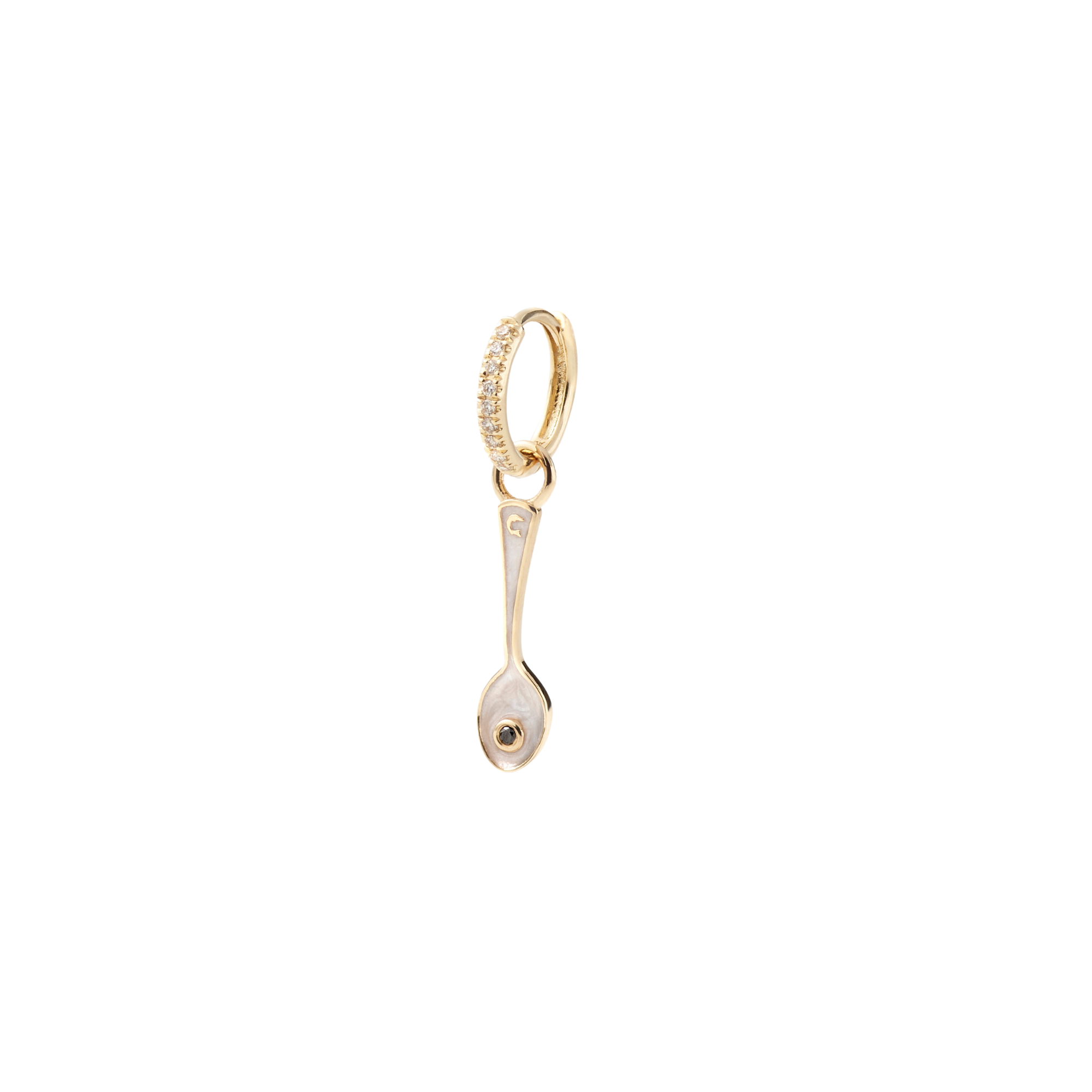 Kaspia Caviar Spoon Huggy Earring