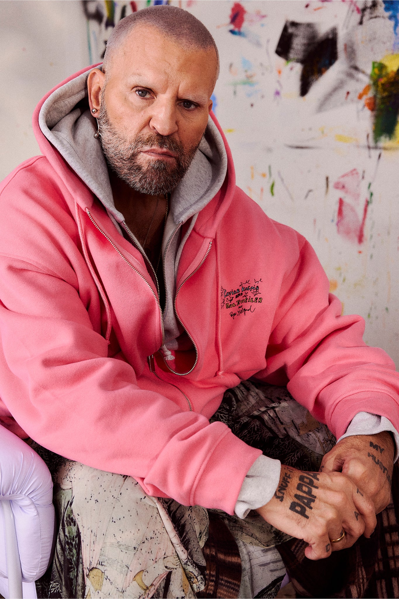 Melgaard Zip Hoodie Pink